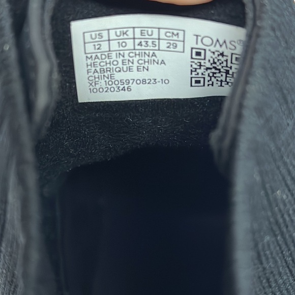 Tom's NEW Ionie Lace-Up Lug Sole Combat Boots Booties Zipper Black Size 12 - Picture 12 of 12